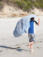 Beach towel cape